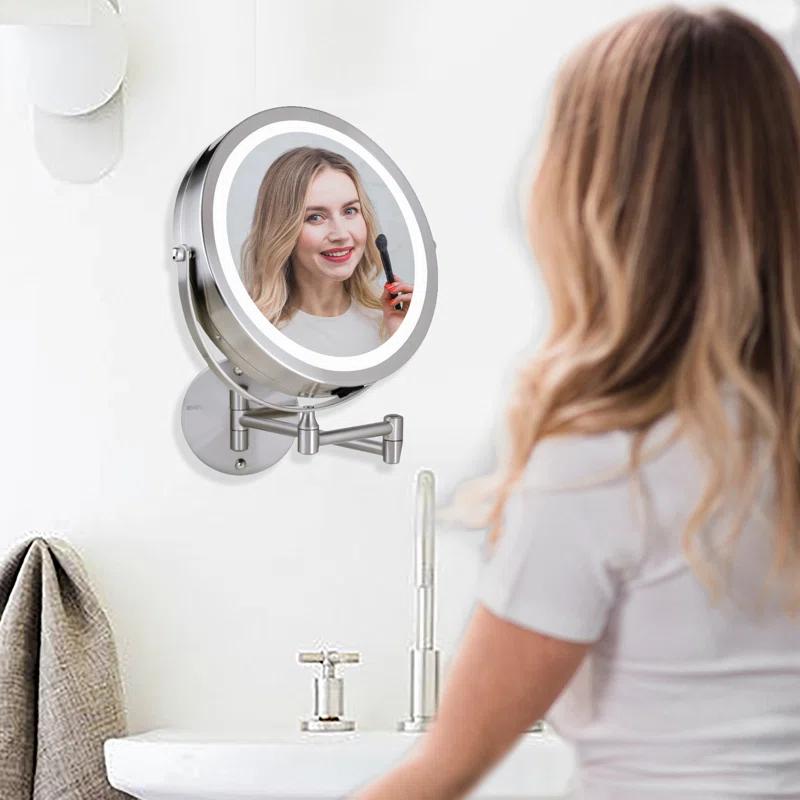 Ovente Concave LED Wall Mirror