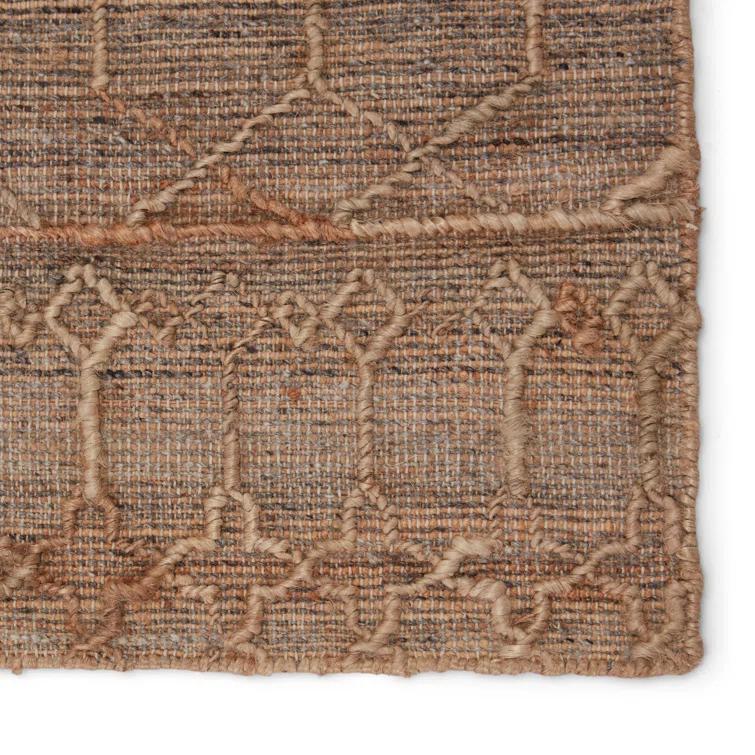 Ceres Handwoven Jute-Blend Rug - Beige and Gray / 9' x 12'