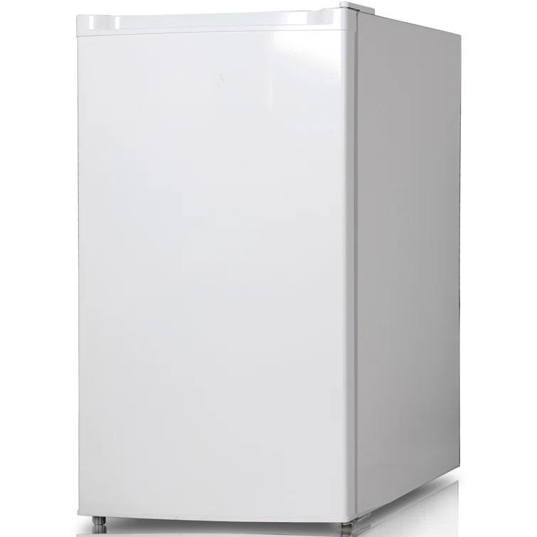 Keystone 4.4 cu. ft. Compact Freestanding Drink and Snack Mini Fridge with Freezer in White