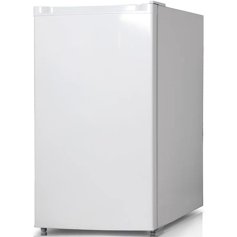 Keystone 4.4 cu. ft. Compact Freestanding Drink and Snack Mini Fridge with Freezer in White
