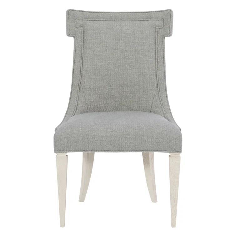 Bernhardt Domaine Blanc Upholstered Side Chair in Gray