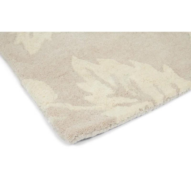 Wedgwood Floral Handmade Tufted Cream/Beige Area Rug