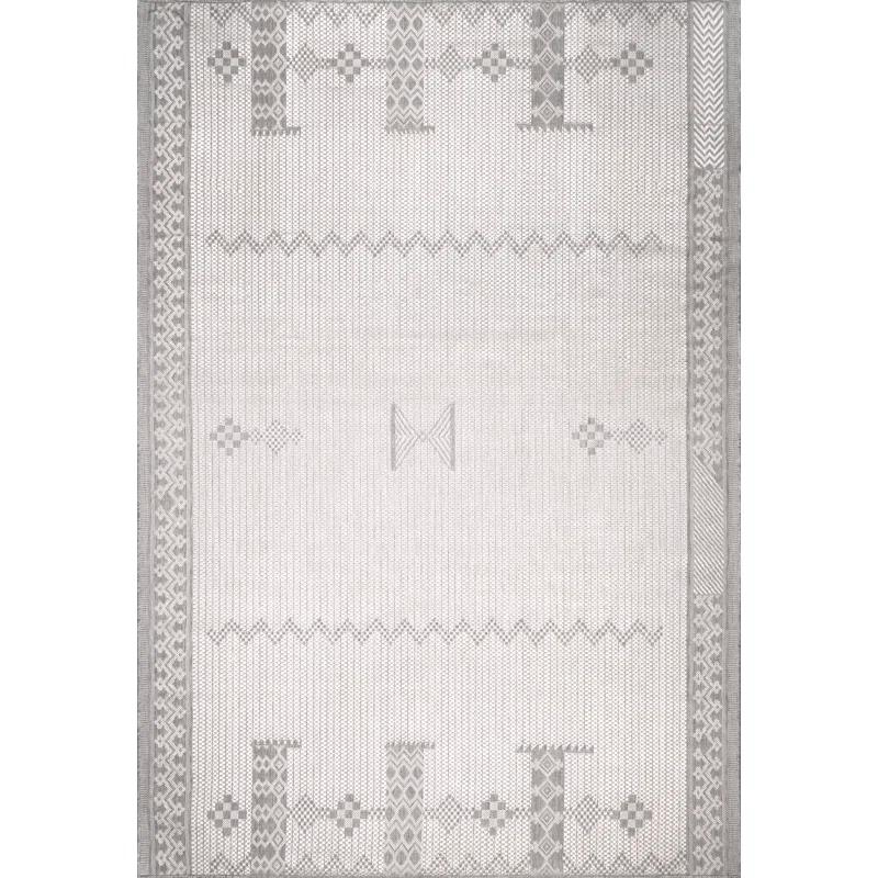 Foundry Select Altus Gray Indoor/Outdoor Area Rug