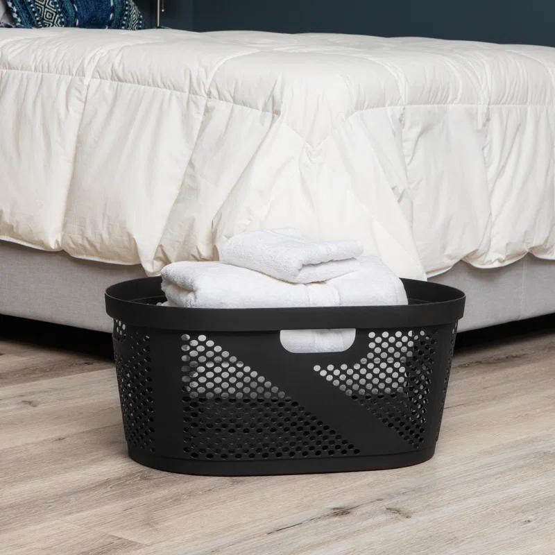 Mind Reader Mind Reader 40L Laundry Basket, Clothes Hamper, Ventilated, Plastic, 23"L x 14.5"W x 10.5"H, 2 Pack (Set of 2)