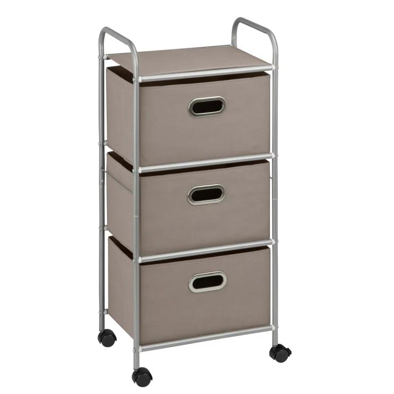 Rebrilliant Kavya 35.43'' H x 16.26'' W Utility Cart with Wheels