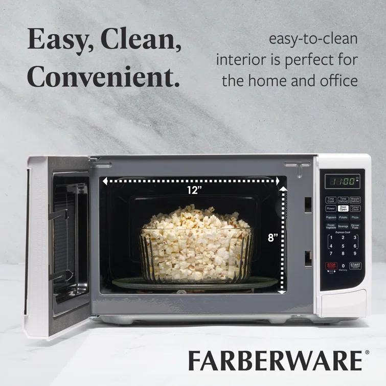 Farberware Farberware Countertop Microwave .7 Cu. Ft. 700-Watt Compact Microwave Oven FMO07ABTWHA