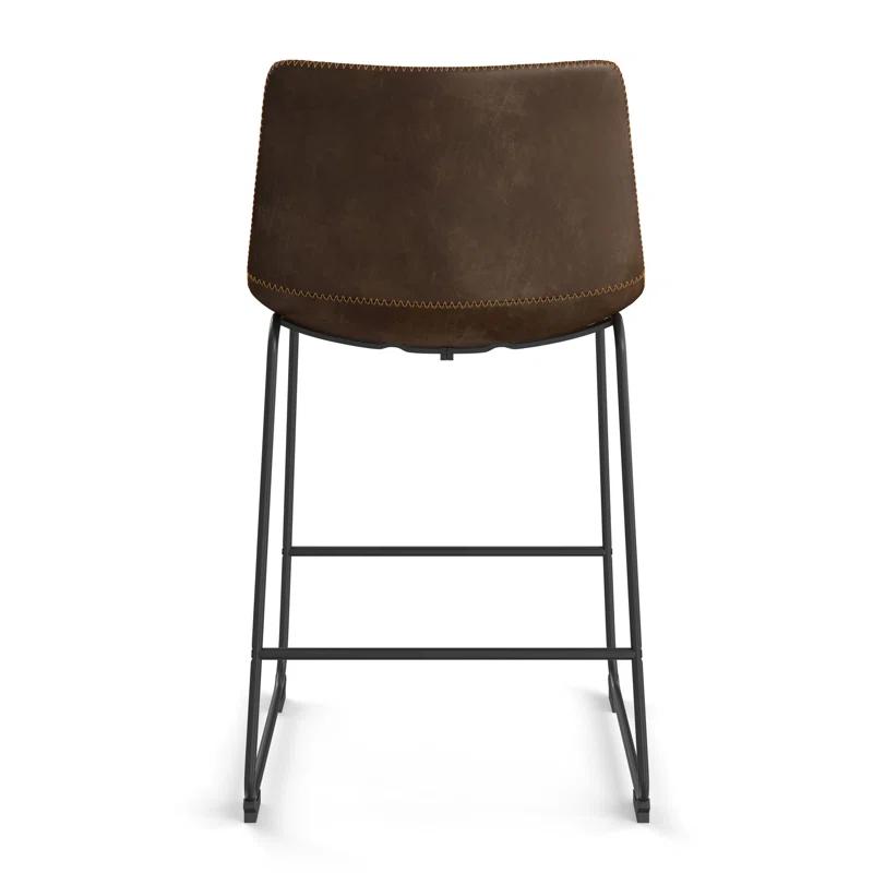 Nia Vegan Leather Bar & Counter Stool (Set of 2)