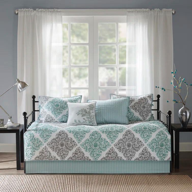 Madison Park Claire 6 Piece Reversible Daybed Cover Set & Reviews | Wayfair