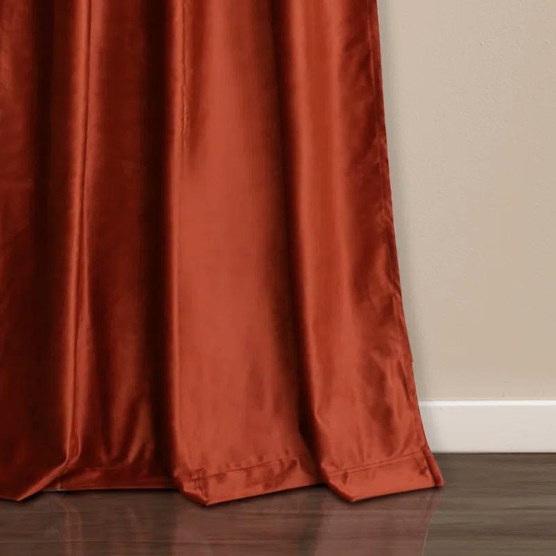 Lush Decor Prima Velvet Solid Velvet Room Darkening Curtain Pair (Set of 2)