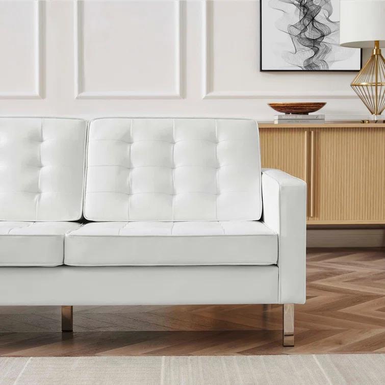 Modway Loft Tufted Vegan Leather Sofa by Modway