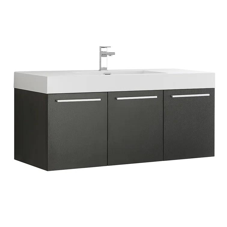 Fresca Vista 47" Wall-Mounted Single Sink Bathroom Vanity Set