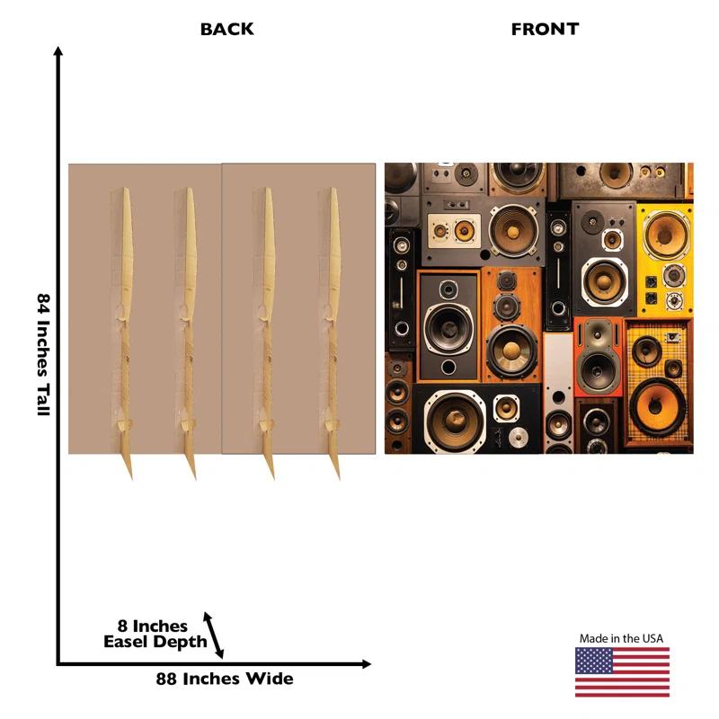 Advanced Graphics Retro Speakers Backdrop