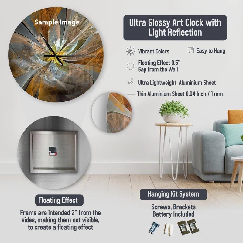 Watche Metaphysical Horology Metal Wall Clock