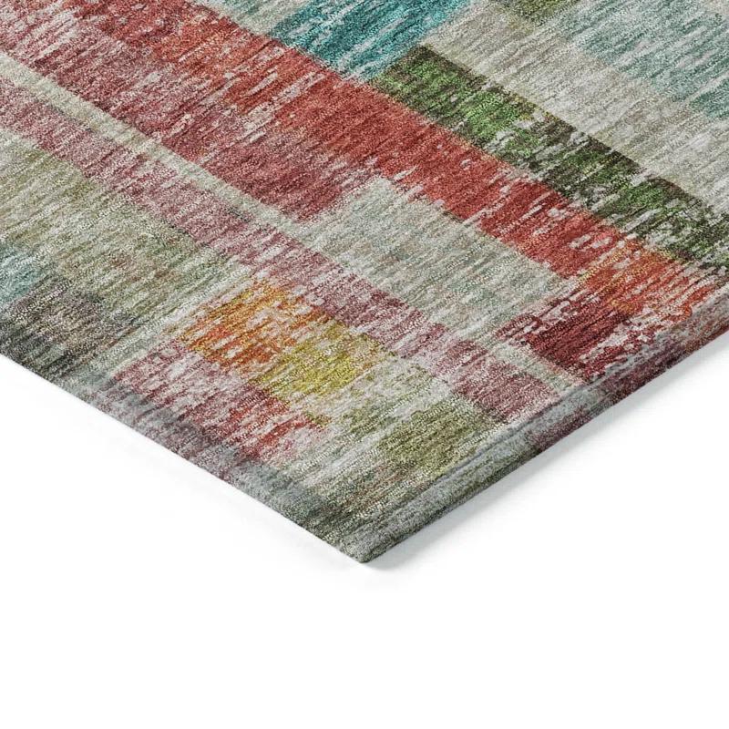 Machine Washable Indoor/Outdoor Chayden ACN1090 Paprika Rug