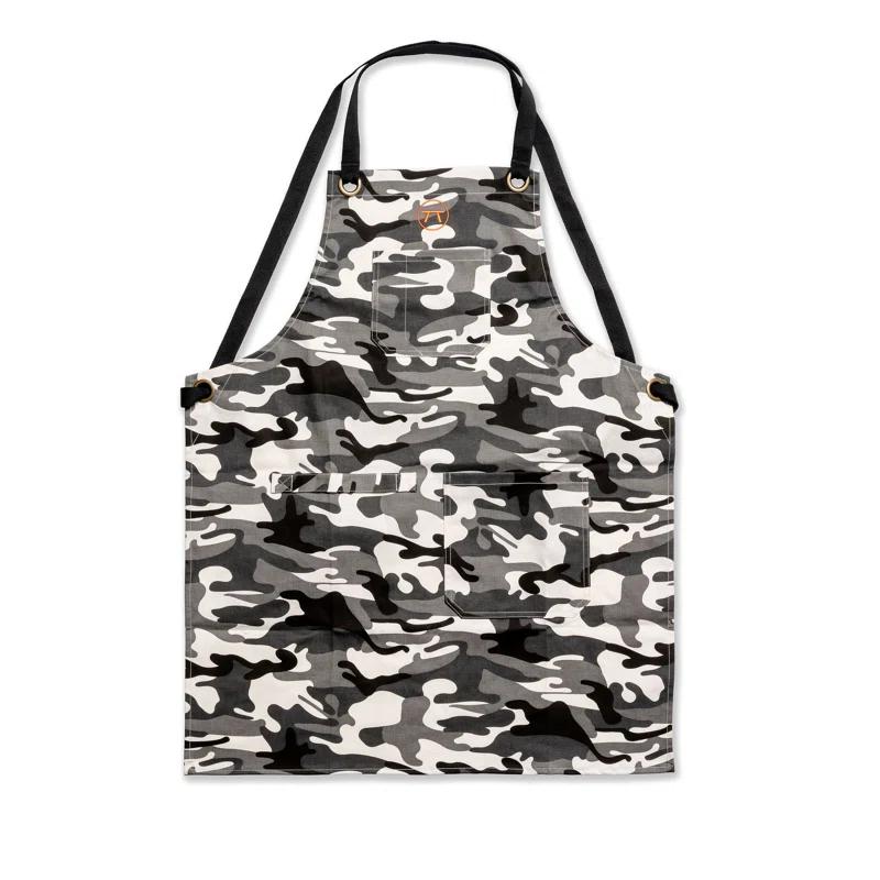 Outset Outset Camo Grill Apron, Cotton Apron For Men and Women