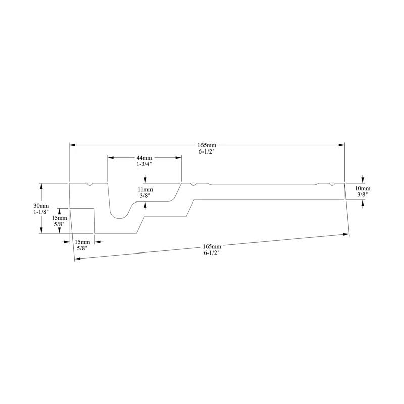 Orac Decor 1.19'' H x 78.75'' W x 6.5'' D Plastic Crown (Set of 16)