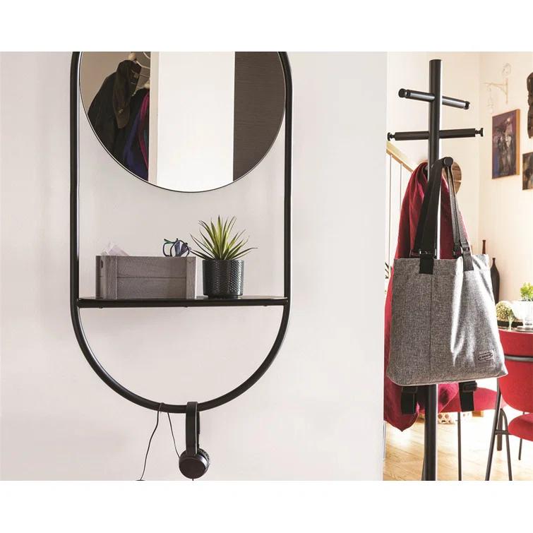 Michelle Floor Mirror - Black