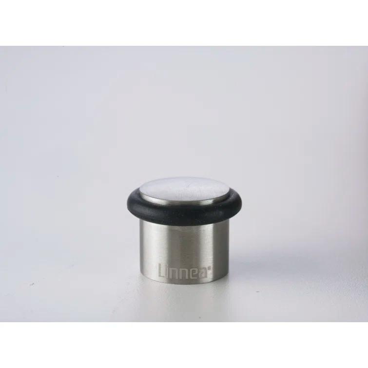 Linnea Single Ring Rubber Bumper and Stainless Steel Floor Mount Door Stop