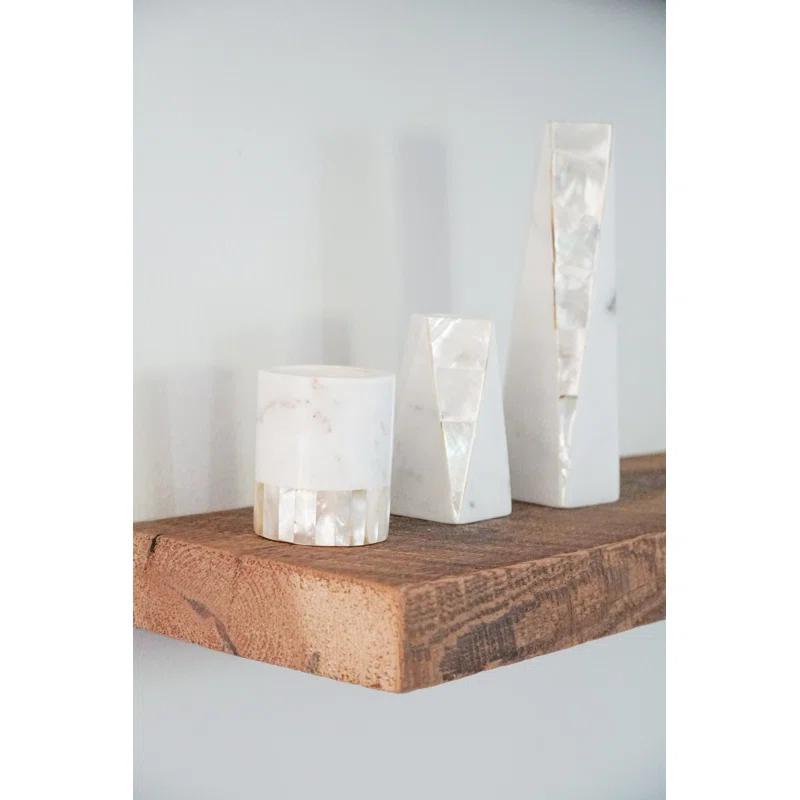 Anaya Mother Of Pearl Marble Lemongrass Scented Votive Candle