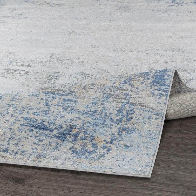 Pasargad Stella Gray/Blue Area Rug
