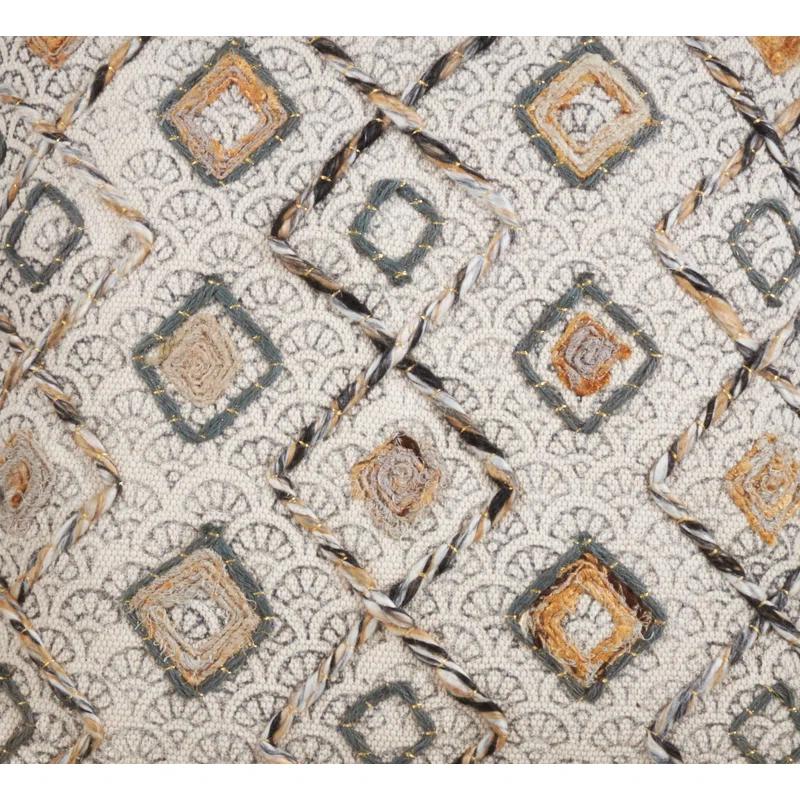 Saro Lauren Pillow Collection Geometric Cotton Pillow Cover