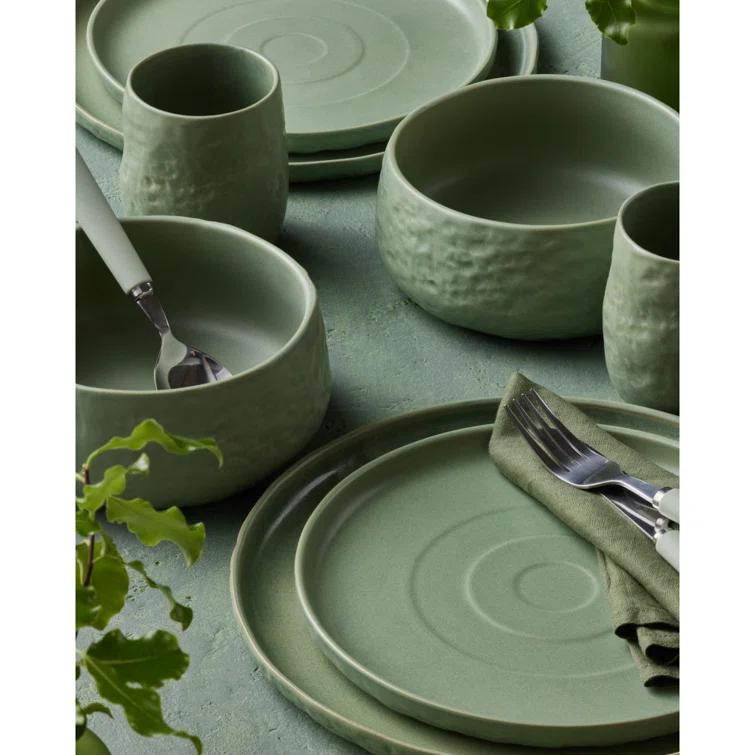 Shosai Stone by Mercer Project Shosai 16-Piece Dinnerware Set Stoneware