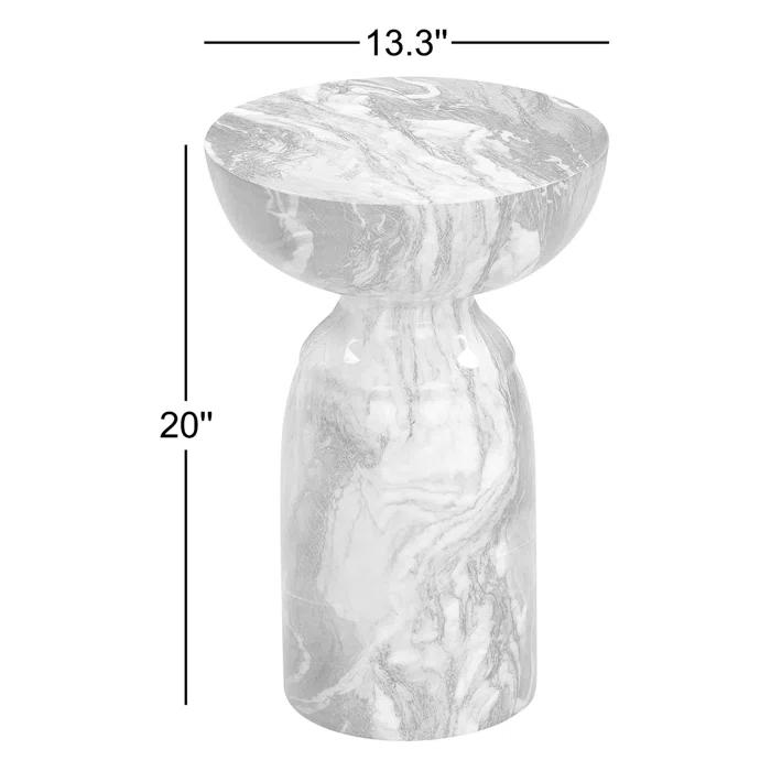 Joss & Main Jolie Concrete Top End Table