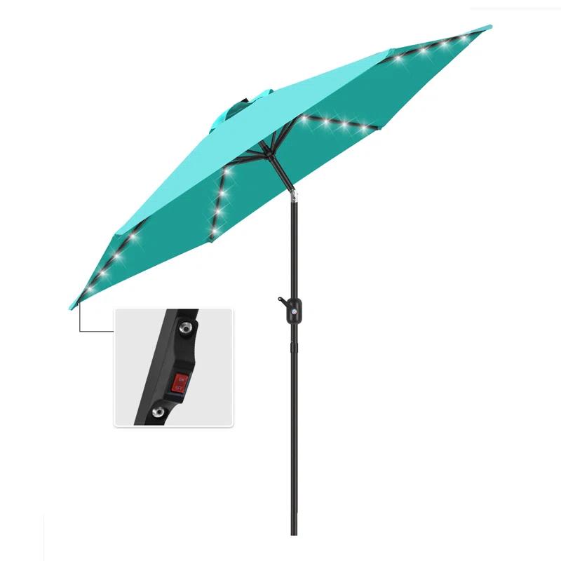 90'' Lighted Tilt Market Umbrella