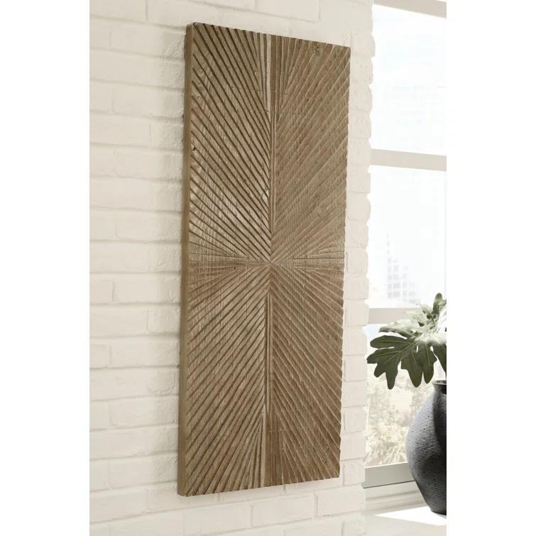 Millwood Pines Aseeb Abstract Wall Decor on Solid Wood
