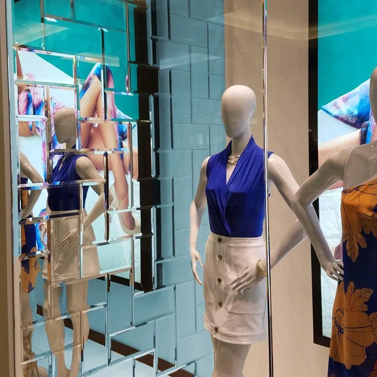 Abolos Frosted Reflections 3 in. x 6 in. Matte Glass Mirror Beveled Subway Decorative Kitchen & Bathroom Wall Tile