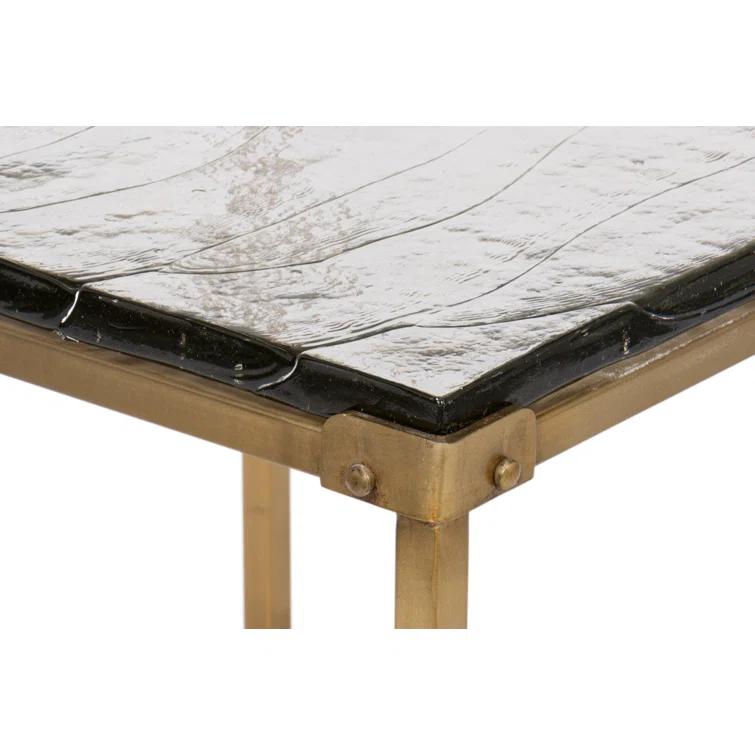 Sarreid Ltd Christian Marble Top End Table