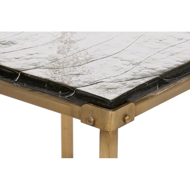 Sarreid Ltd Christian Marble Top End Table