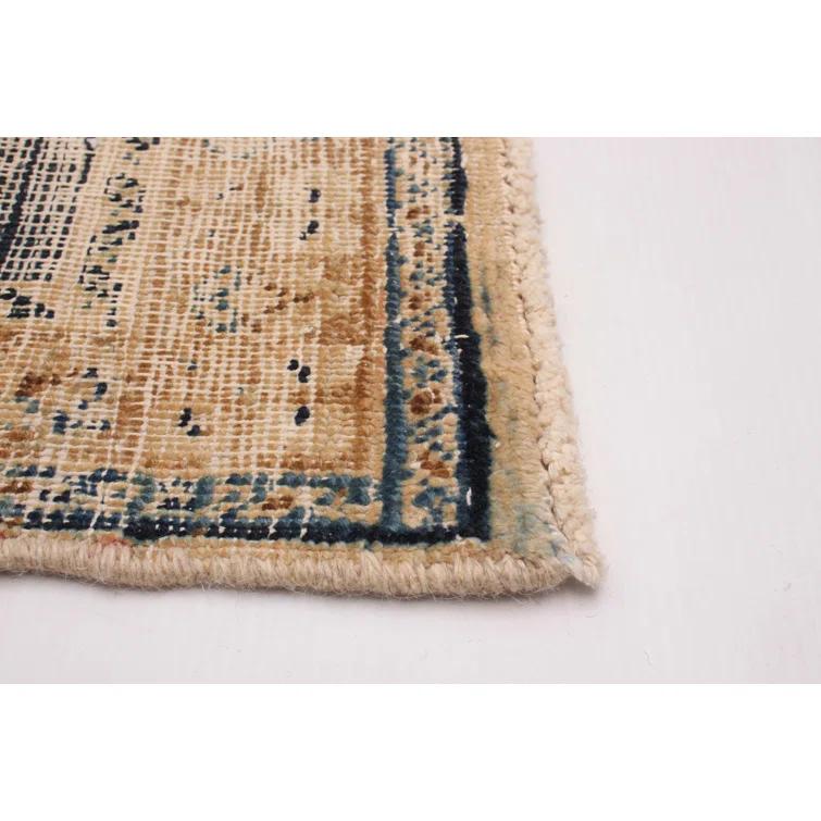 ECARPETGALLERY Antalya One-of-a-Kind 6'4" X 9'4" 1990s Wool Area Rug Tan