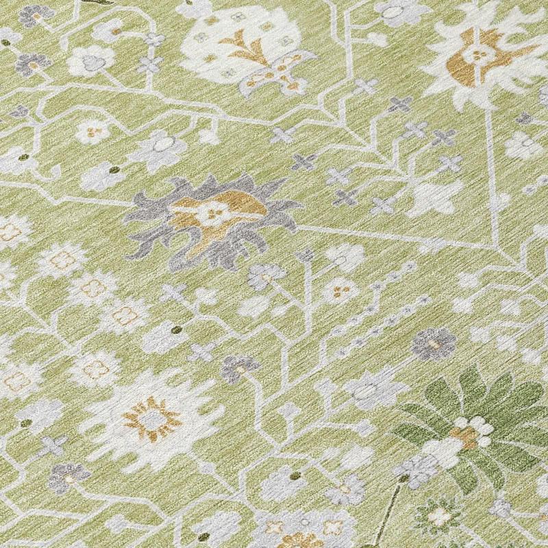 Machine Washable Indoor/Outdoor Chayden ACN1009 Aloe 2'3" x 7'6" Runner Rug