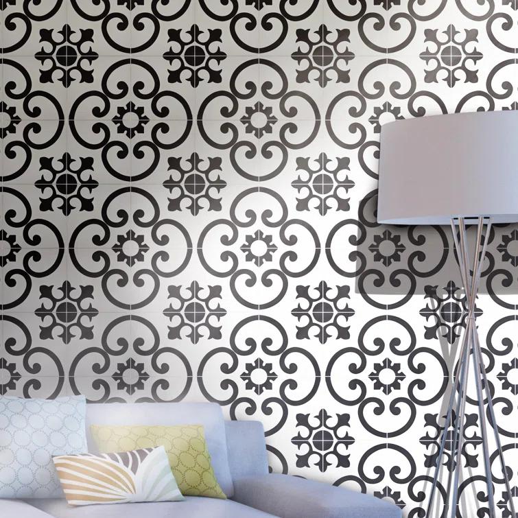 Moroccan Mosaic Orika 8" x 8" Cement Patterned Wall & Floor Tile