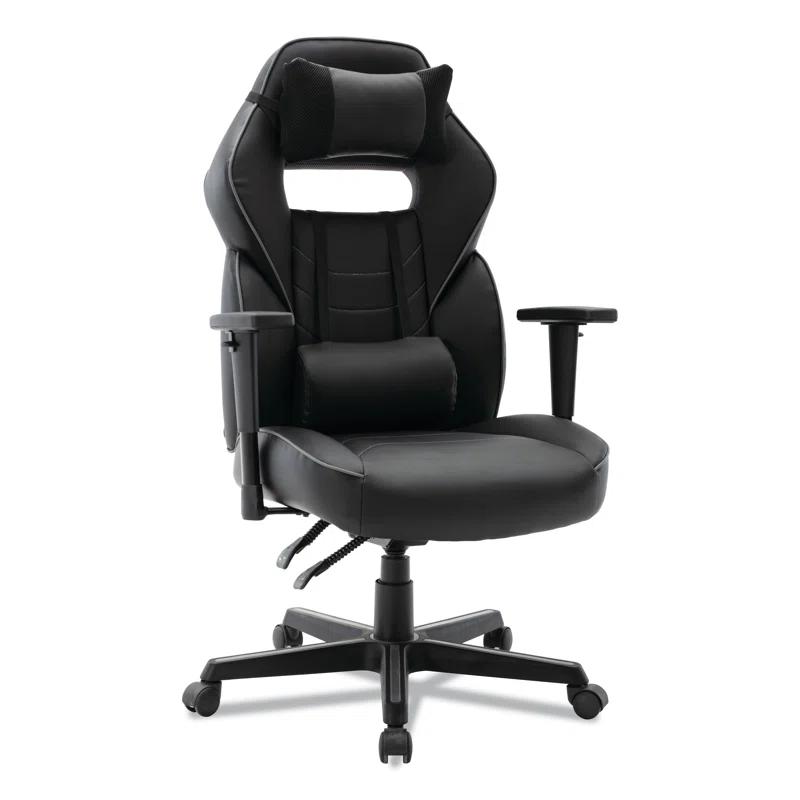 Inbox Zero Inbox Zero Adjustable Reclining Ergonomic Faux Leather Swiveling PC & Racing Game Chair