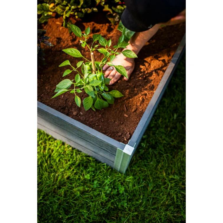 Vita Urbana 4 ft x 4 ft Vinyl Raised Garden Bed