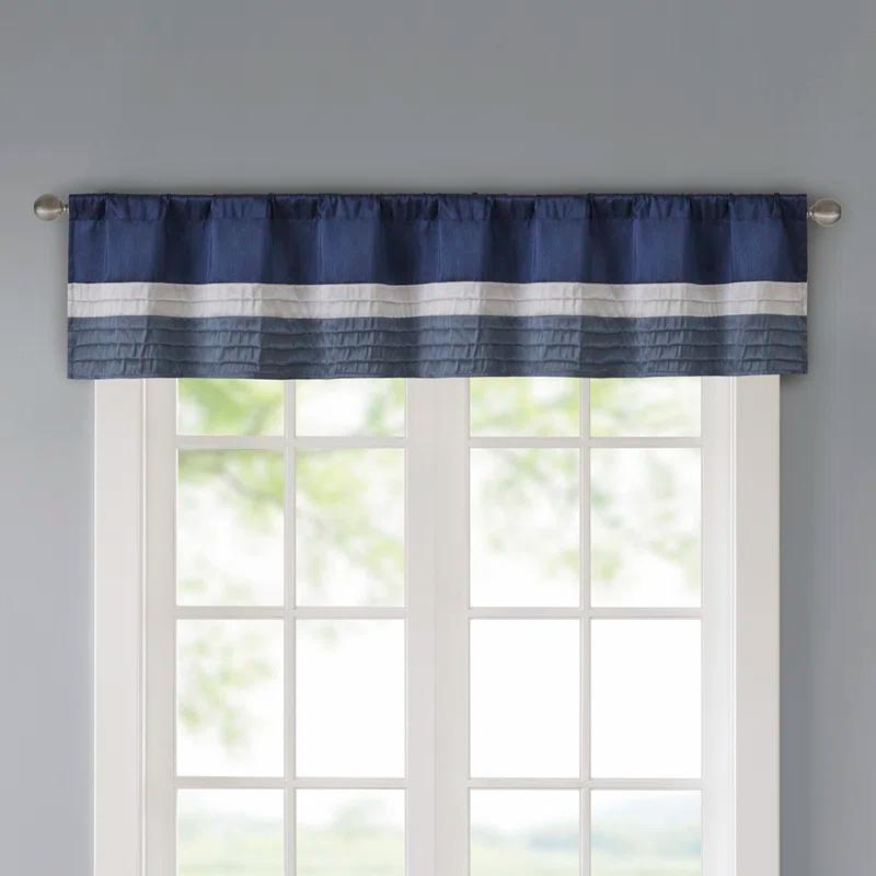 Madison Park Amherst Polyoni Pintuck Window Valance