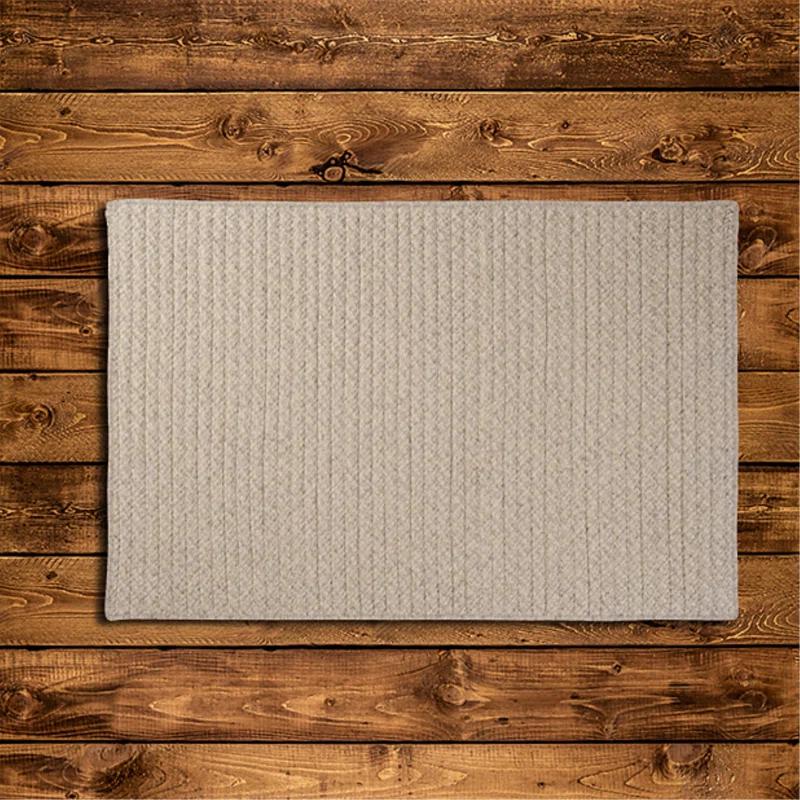 Beachcrest Home™ Zulma Houndstooth Braided All-Natural Wool Area Rug
