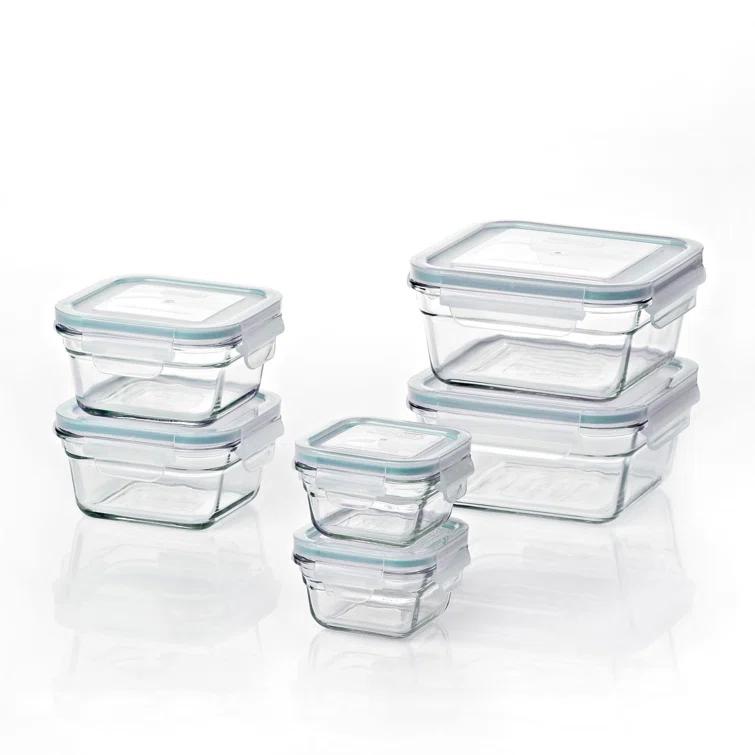 Glasslock Glass Food Storage - Set of 12 Containers and 12 Lids