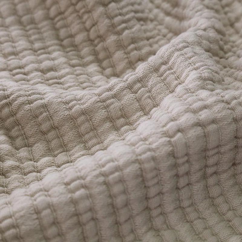 Chatham Cotton Matelasse Coverlet by Pom Pom at Home - Natural / King