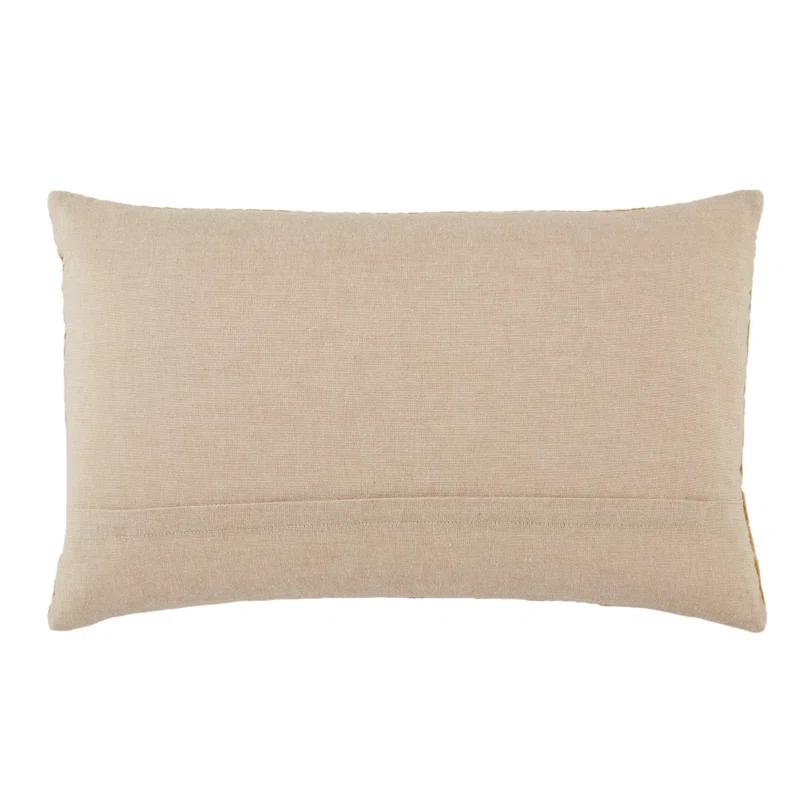 Ryans Embroidered Cotton Lumbar Throw Pillow