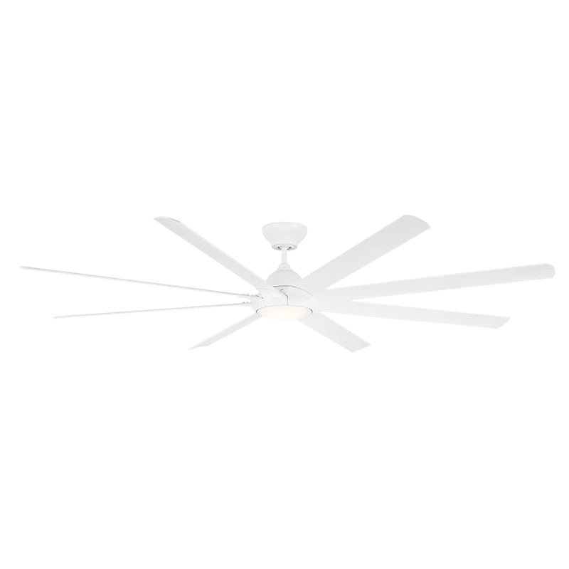 Modern Forms Hydra 8 - Blade Outdoor LED Smart Standard Ceiling Fan with Wall Control and Light Kit Included, Works With Alexa and iOS or Android App