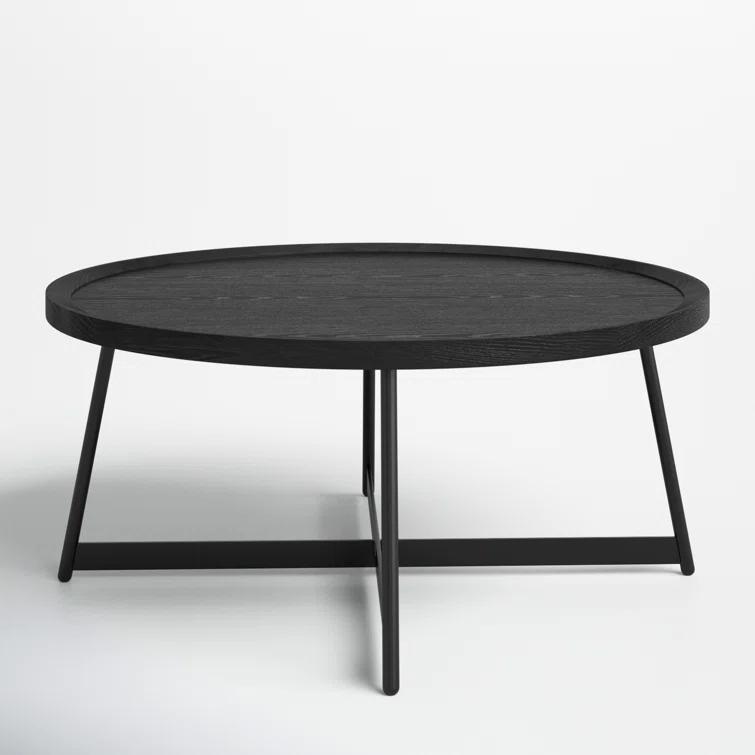 Gweneth Round Coffee Table - Black Ash