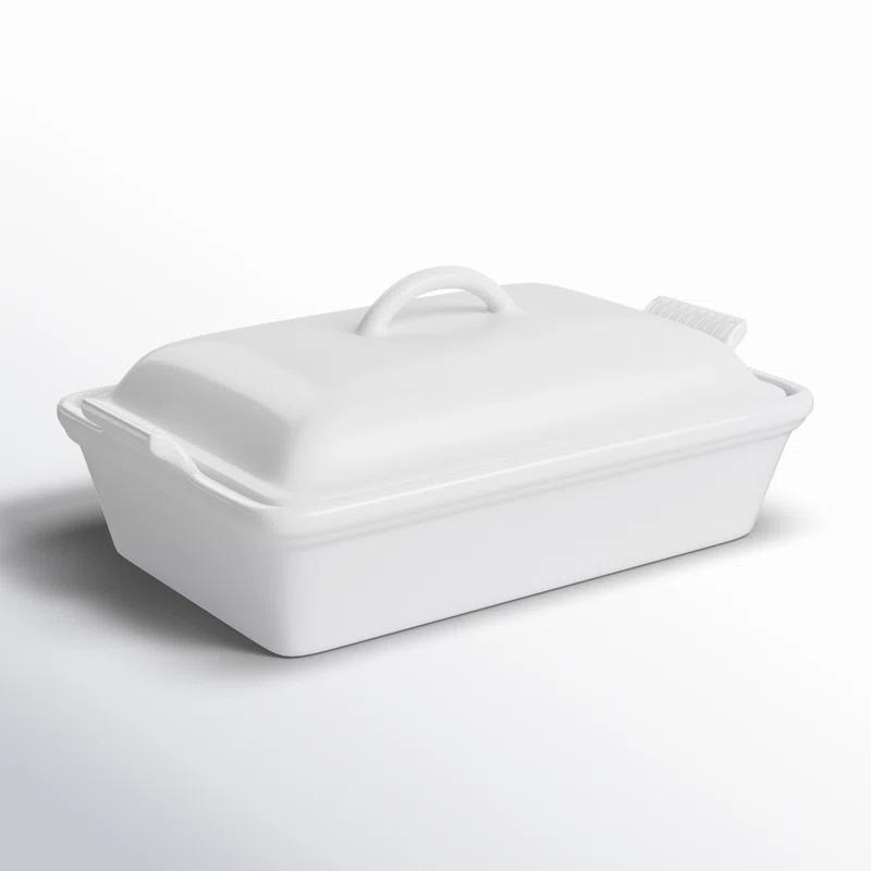 Le Creuset Heritage Stoneware 4 Qt. Rectangular Casserole with Lid