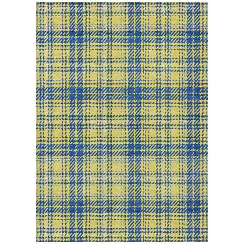 Machine Washable Indoor/Outdoor Chayden ACN993 Yellow Rug