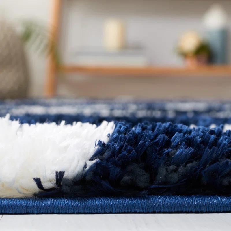 Red Barrel Studio® Tahoe Shag Performance Geometric Rug