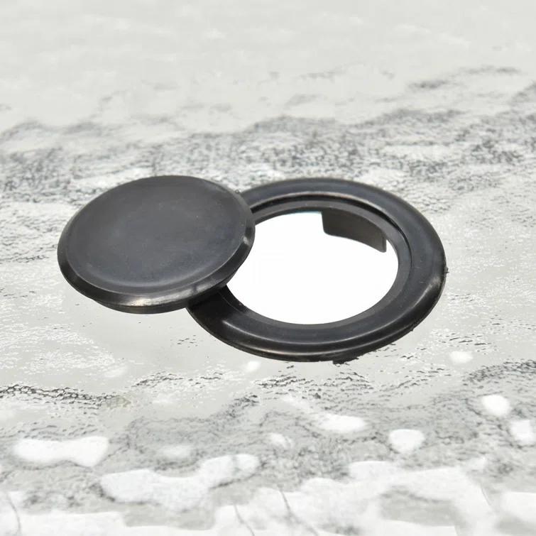 Lark Manor™ Aliyahna 32'' Patio Square Table Tempered Glass Steel Frame Outdoor Pool Yard Garden