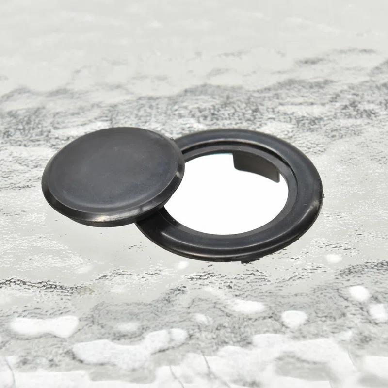 Lark Manor™ Aliyahna 32'' Patio Square Table Tempered Glass Steel Frame Outdoor Pool Yard Garden