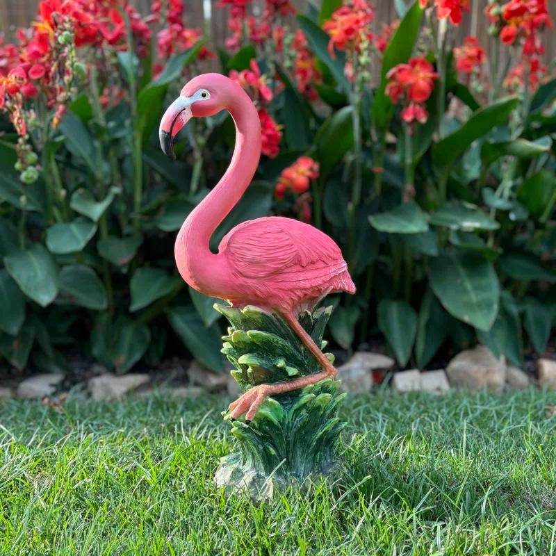 HomeStyles Life's a Beach Flamingo Statue